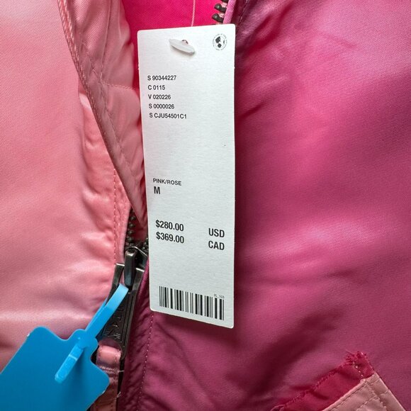 Alpha Industries Pink Patchwork MA-1 Bomber Jacket – Women’s Size M – NWT $280 - Picture 13 of 13